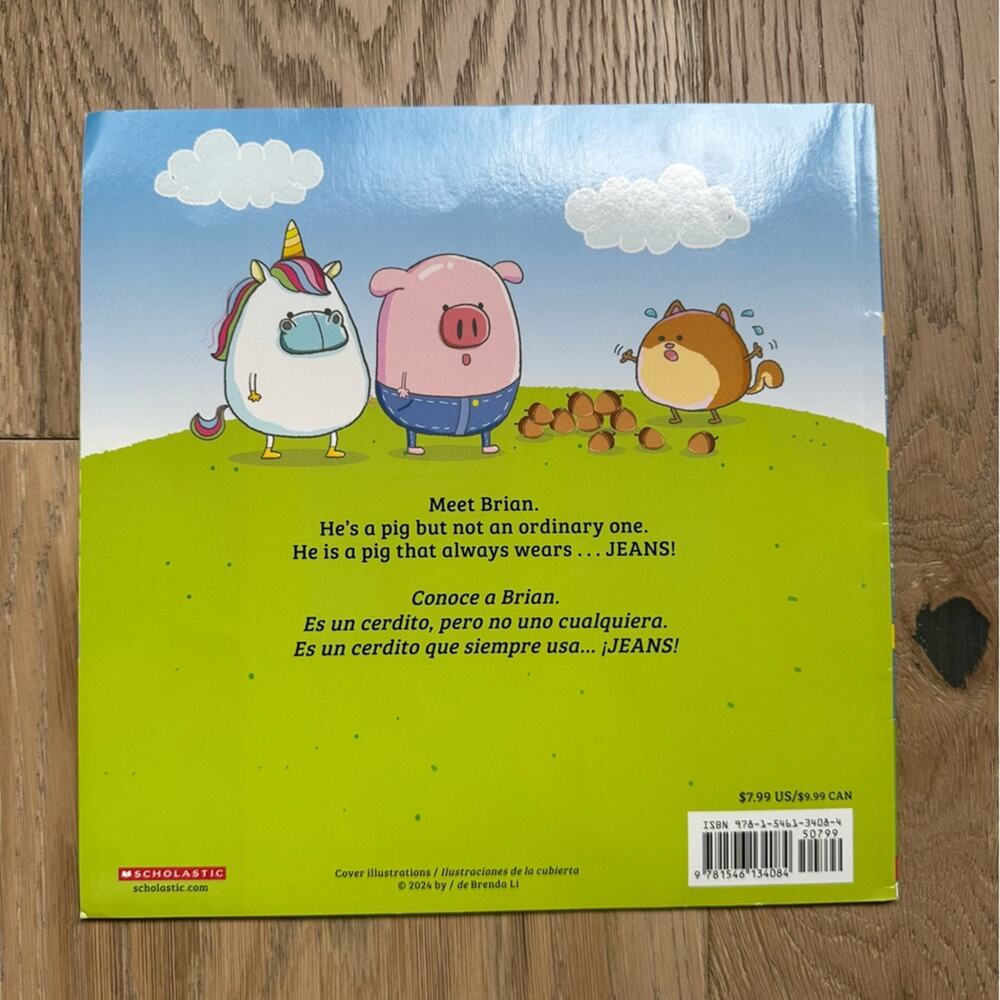 Pig in Jeans' Bilingual Book - Picture 2 of 2